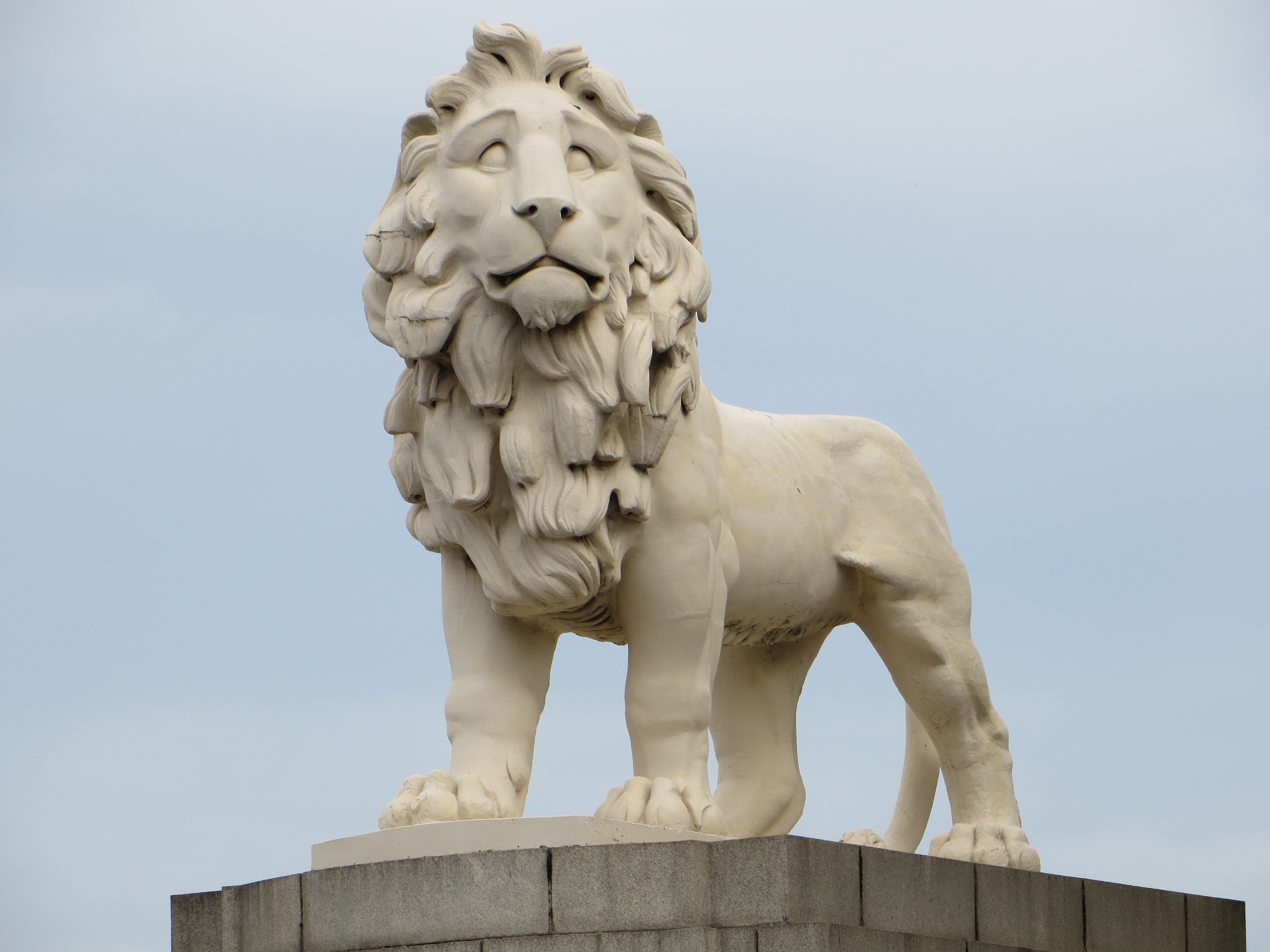 Coade Stone lion in London